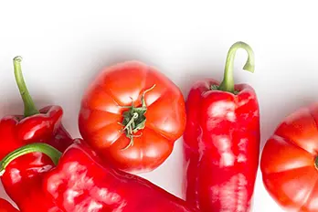 Tomatos and Peppers for Mozzas Halep Kebab